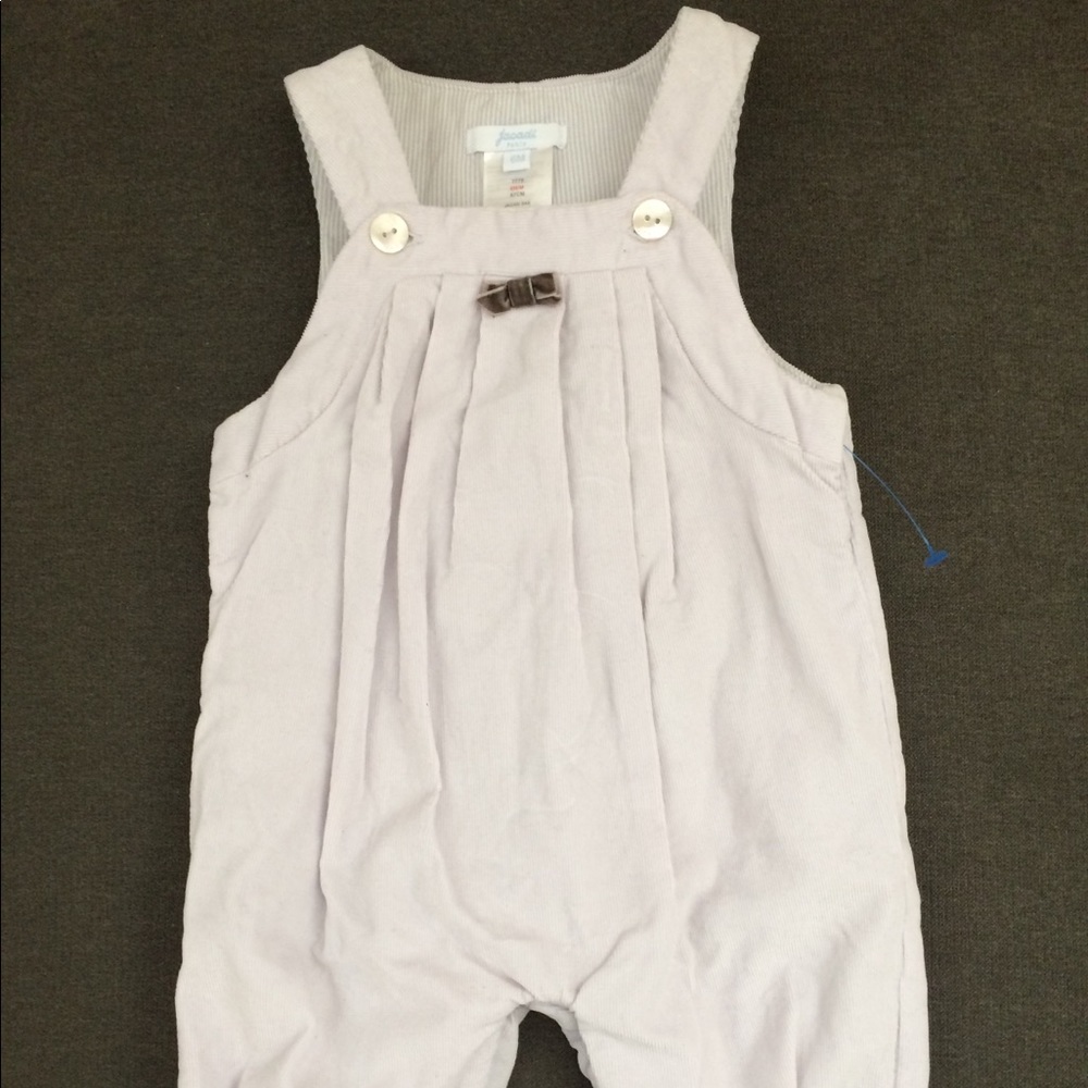 JACADI Paris Grey Corduroy Bodysuits Size 6 Month